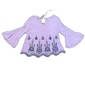 Aeropostale embroidered peasant top